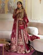 Load image into Gallery viewer, Farah Talib Aziz –  Mehr Un Nissa Scarlett Bridal | FTA-Meh-043