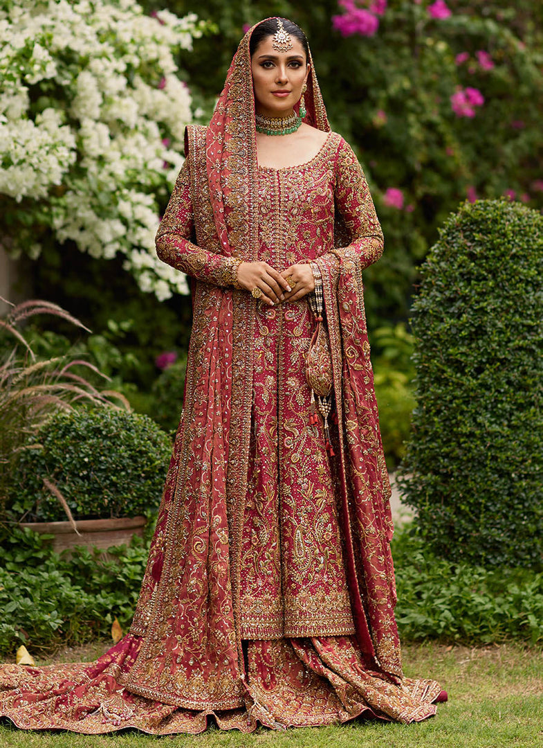Farah Talib Aziz- Dil Ras Panelled Farshi Lengha | FTA-Drp-040