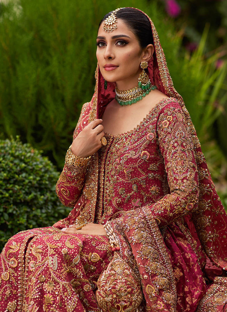 Farah Talib Aziz- Dil Ras Panelled Farshi Lengha | FTA-Drp-040