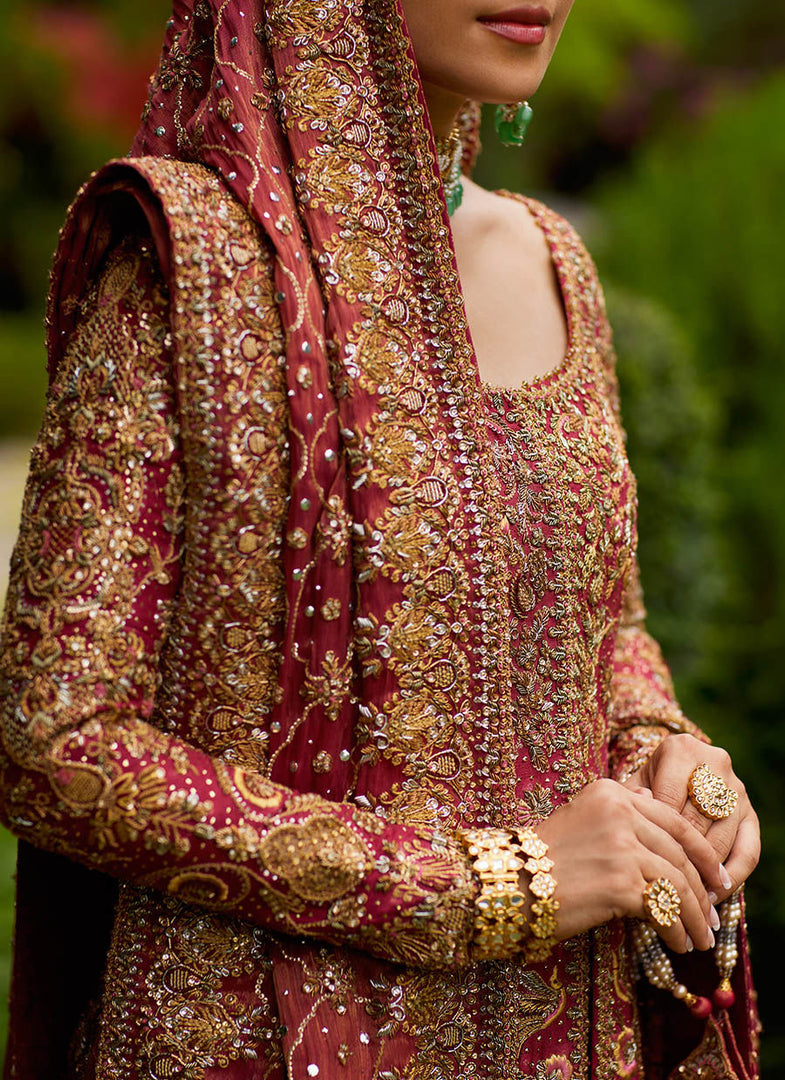 Farah Talib Aziz- Dil Ras Panelled Farshi Lengha | FTA-Drp-040