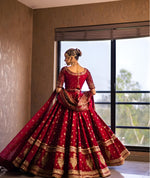Load image into Gallery viewer, Mohsin Naveed Ranjha – Red Lehngha Choli | MNR-Rlc-048
