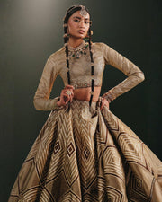 Mohsin Naveed Ranjha – Brown silk | MNR-Bs-218