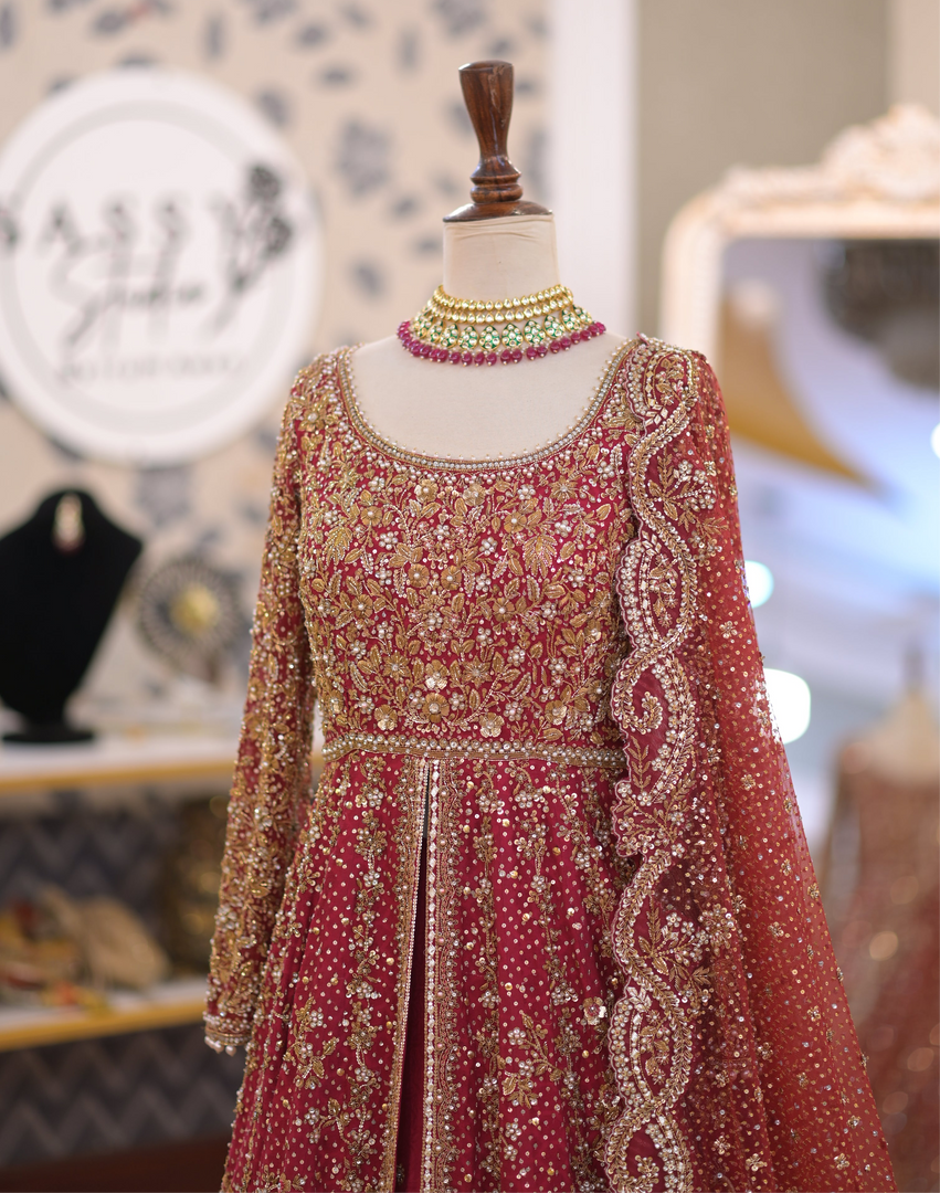 SANIYA Maskatiya – Red Bridal | SM-Rb-046