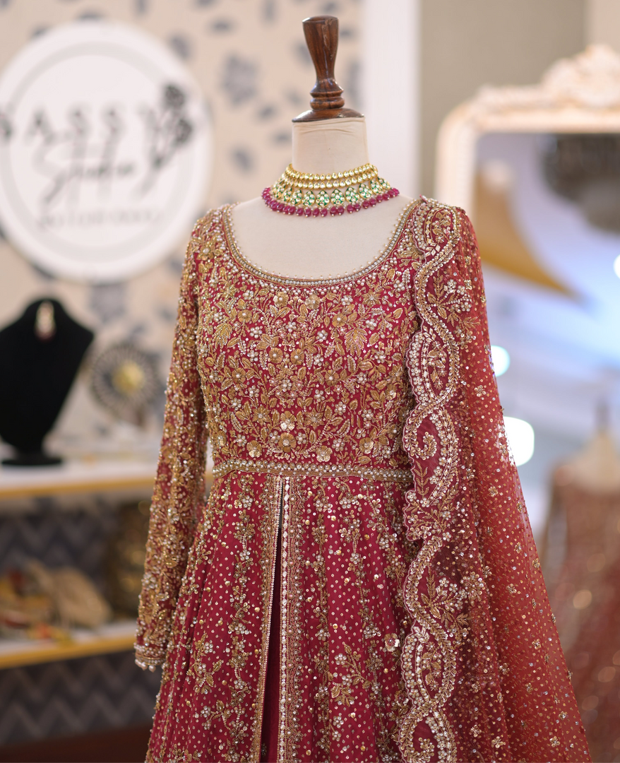 SANIYA Maskatiya – Red Bridal | SM-Rb-046