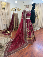 Load image into Gallery viewer, Mohsin Naveed Ranjha - Barat CHANDNI |MNR-Red-445
