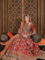 Load image into Gallery viewer, Ahmad Sultan – New Lehenga Choli Deep Red | AS-Lcr-070

