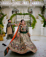 Load image into Gallery viewer, Noman &amp; Bhaiya - Mehndi Green | NB- Gre-508
