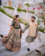 Noman & Bhaiya - Mehndi Green | NB- Gre-508