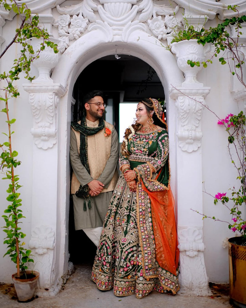 Noman & Bhaiya - Mehndi Green | NB- Gre-508