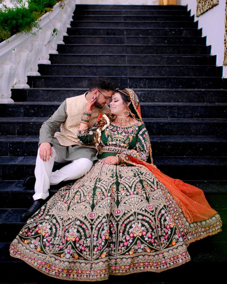 Noman & Bhaiya - Mehndi Green | NB- Gre-508