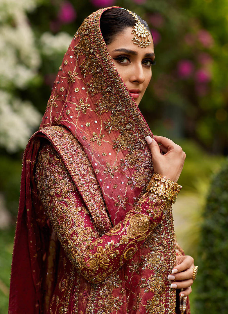 Farah Talib Aziz- Dil Ras Panelled Farshi Lengha | FTA-Drp-040