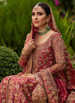 Load image into Gallery viewer, Farah Talib Aziz- Dil Ras Panelled Farshi Lengha | FTA-Drp-040
