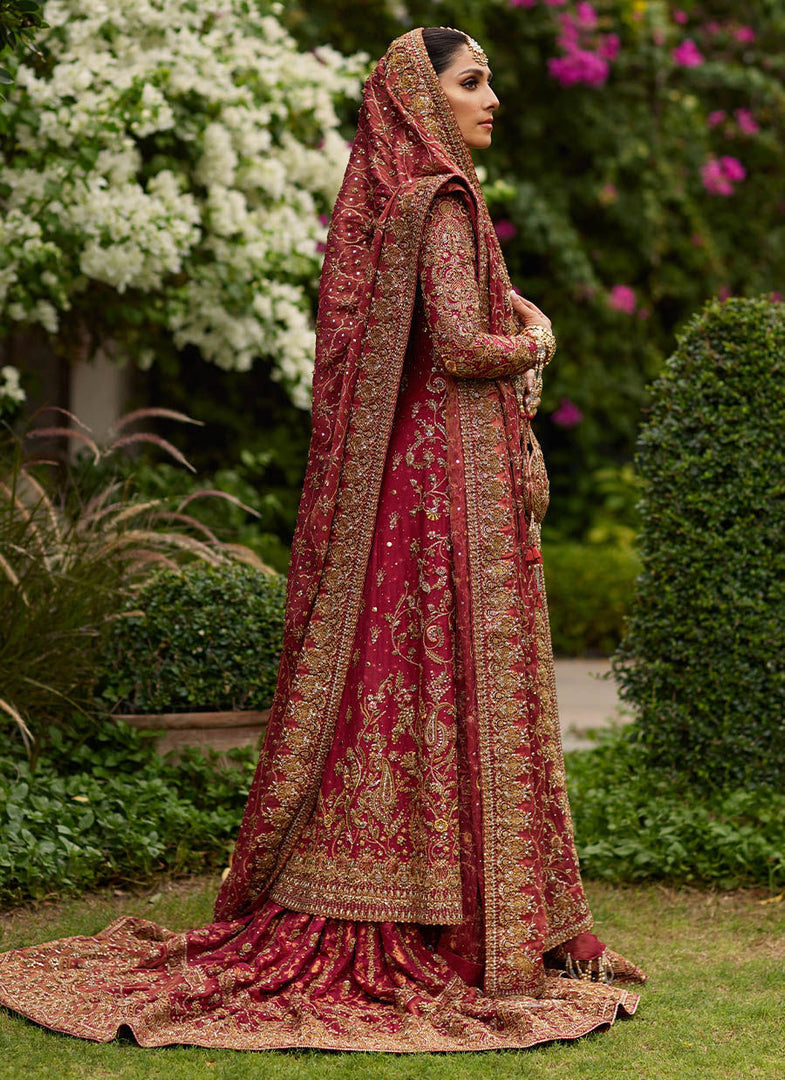 Farah Talib Aziz- Dil Ras Panelled Farshi Lengha | FTA-Drp-040