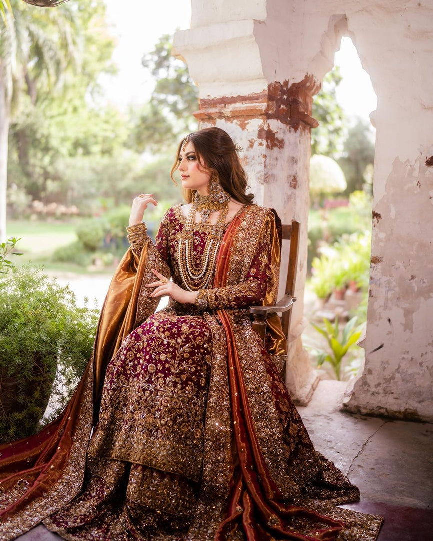 Zeeshan Danish – Red Classic Farshi | ZD-Rcf-059