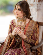 Load image into Gallery viewer, Zeeshan Danish – Red Classic Farshi | ZD-Rcf-059
