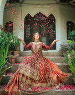 Load image into Gallery viewer, Zeeshan Danish – Red Classic Farshi | ZD-Rcf-059
