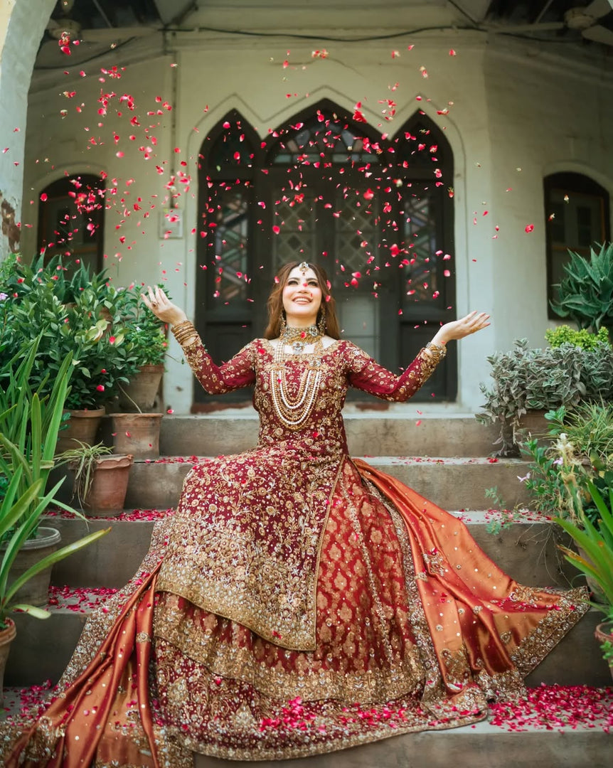 Zeeshan Danish – Red Classic Farshi | ZD-Rcf-059