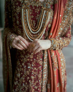 Load image into Gallery viewer, Zeeshan Danish – Red Classic Farshi | ZD-Rcf-059

