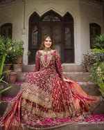 Load image into Gallery viewer, Zeeshan Danish – Red Classic Farshi | ZD-Rcf-059

