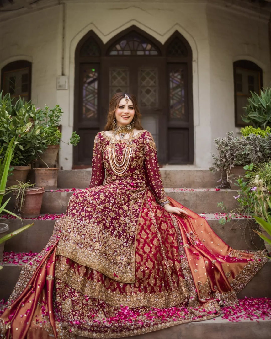 Zeeshan Danish – Red Classic Farshi | ZD-Rcf-059