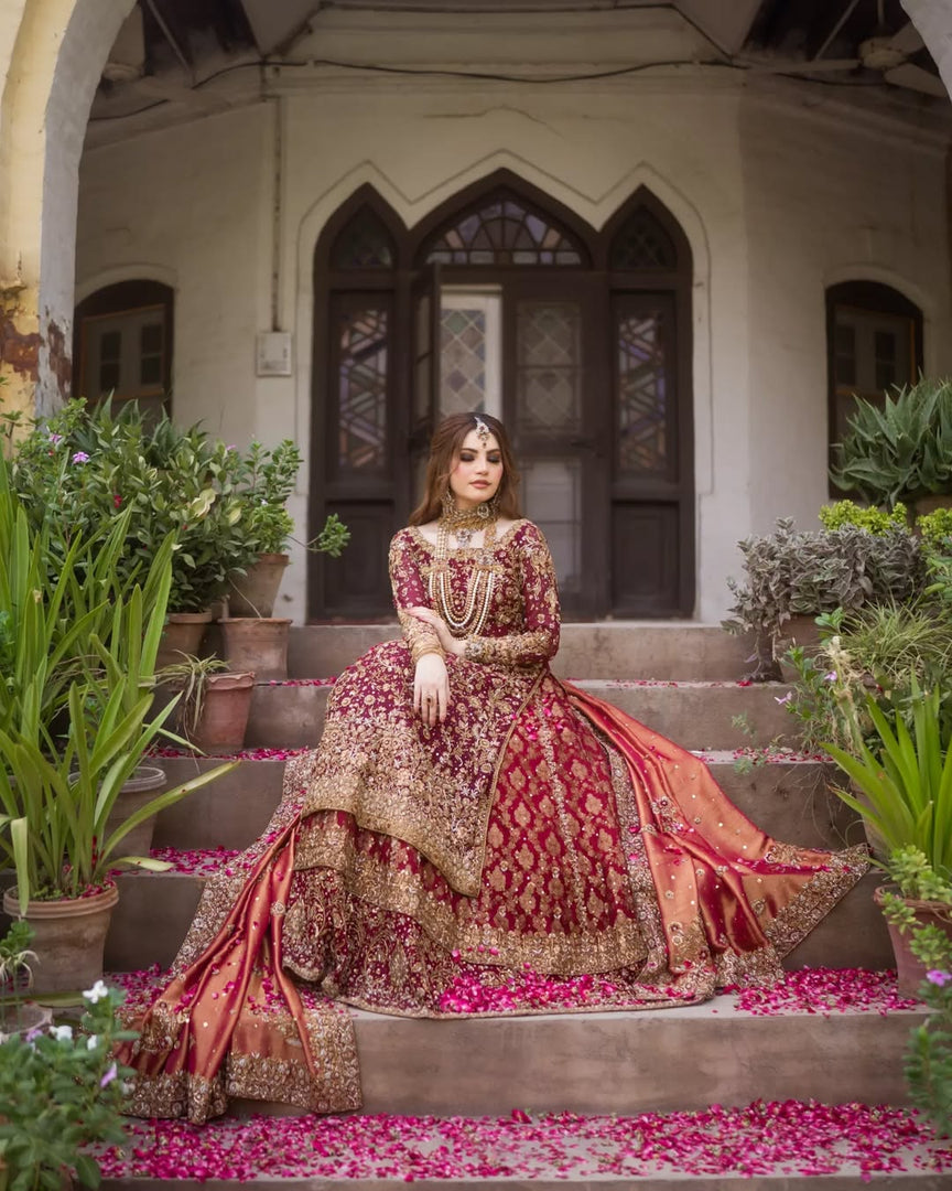 Zeeshan Danish – Red Classic Farshi | ZD-Rcf-059