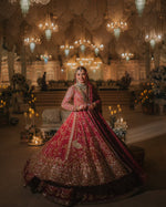 Load image into Gallery viewer, SANIYA Maskatiya – Red Bridal | SM-Rb-046
