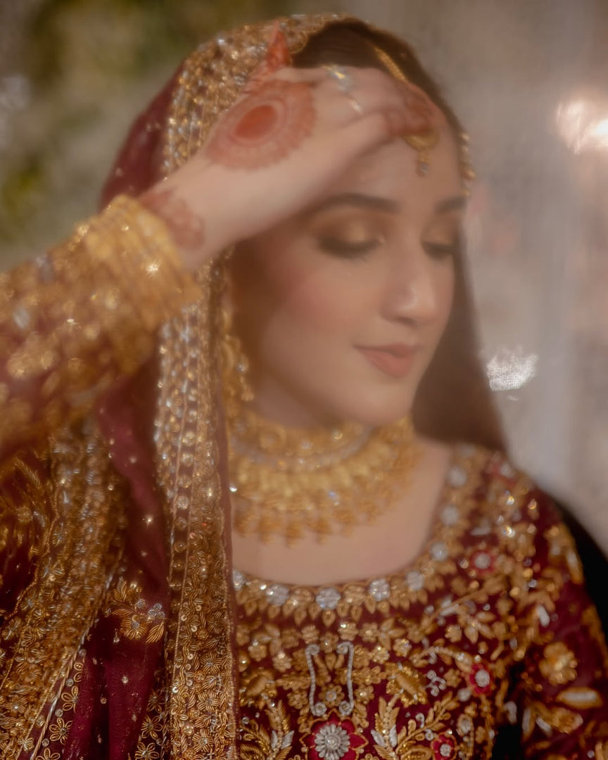 Haris Shakeel – Bridal with Heavy Dupatta | HS-Bhd-049