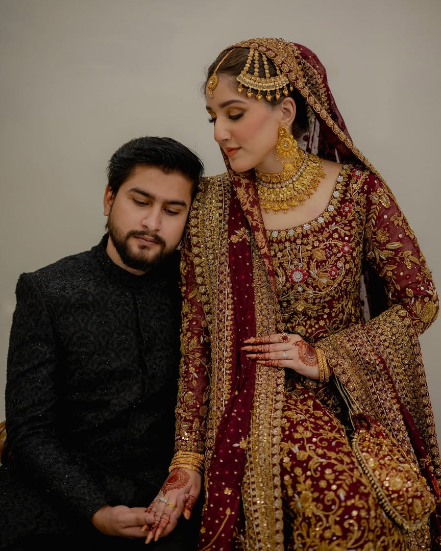 Haris Shakeel – Bridal with Heavy Dupatta | HS-Bhd-049