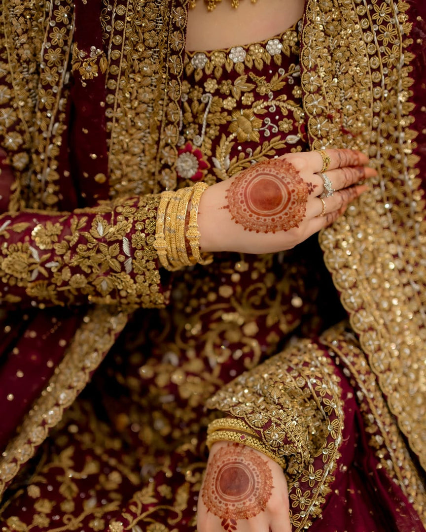 Haris Shakeel – Bridal with Heavy Dupatta | HS-Bhd-049