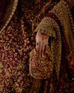 Load image into Gallery viewer, Haris Shakeel – Bridal with Heavy Dupatta | HS-Bhd-049
