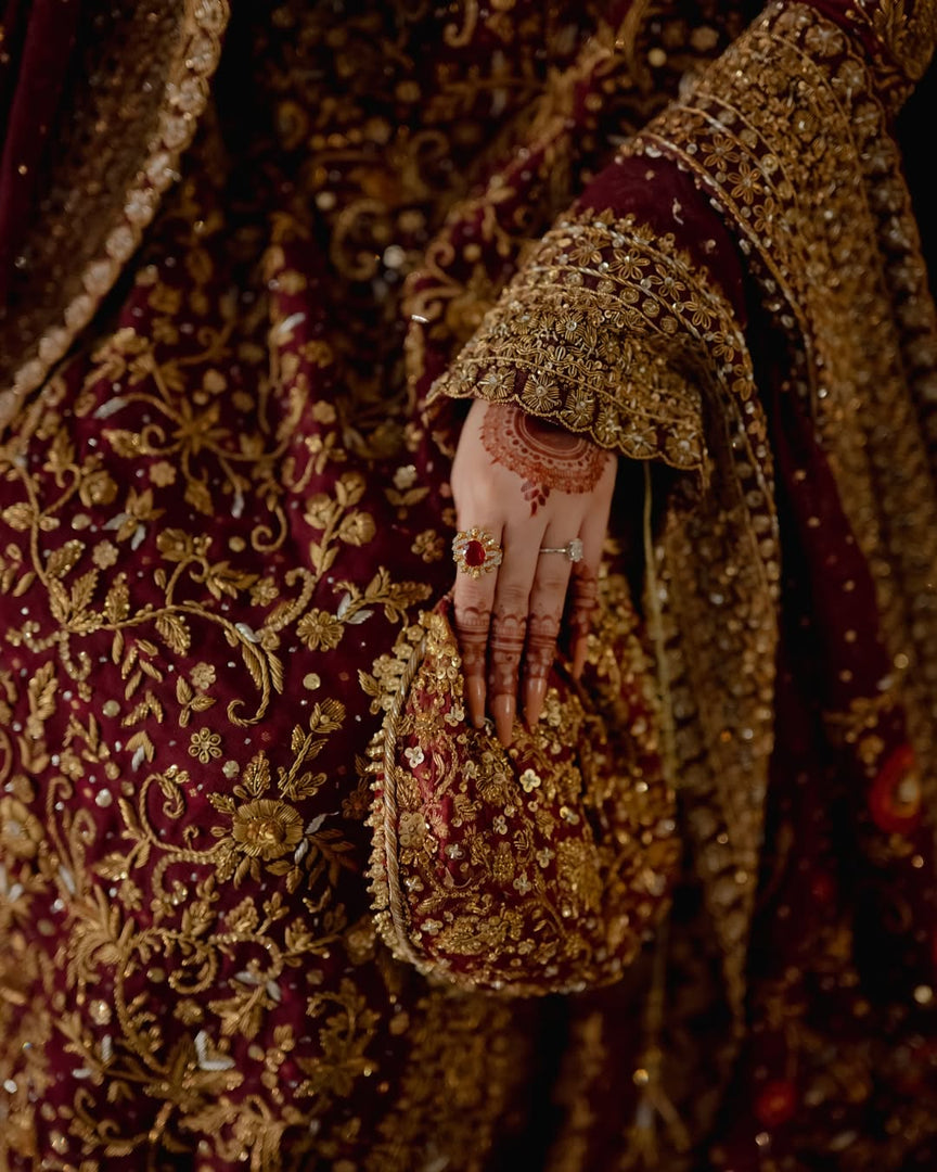 Haris Shakeel – Bridal with Heavy Dupatta | HS-Bhd-049