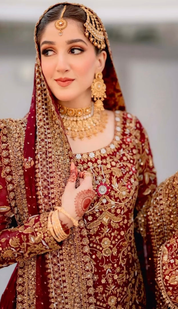 Haris Shakeel – Bridal with Heavy Dupatta | HS-Bhd-049